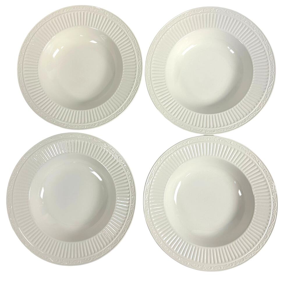 Mikasa Italian Countryside DD900 Rimmed Soup Bowls-Excellent-Set of 4
